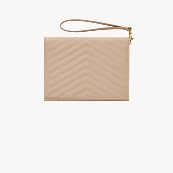 Yves Saint Laurent Tan Clutch Bag - Picture 2 of 11